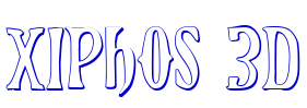 Xiphos 3D font
